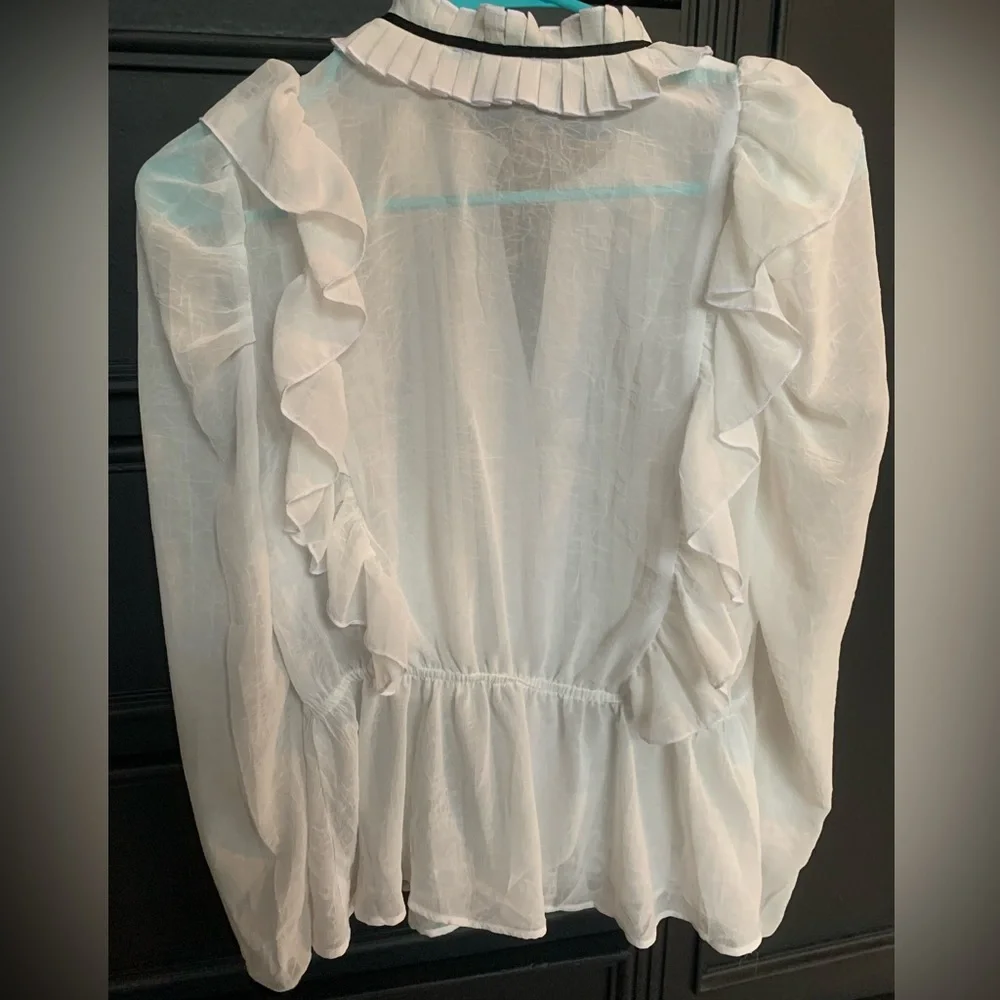 Sheer Button down - Picture 2 of 2
